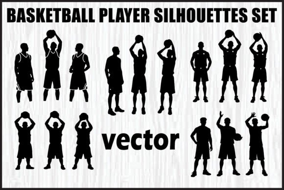 Basketball Player Vector Set: Graphics & Crafts