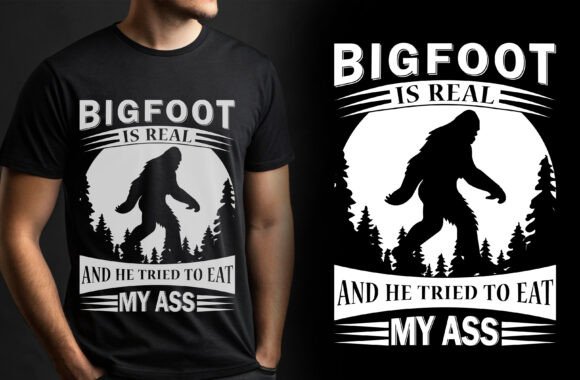 Bigfoot is Real Graphics for Crafts