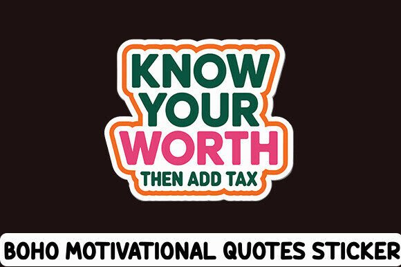 Boho Motivational Stickers Design: Graphics for Crafts