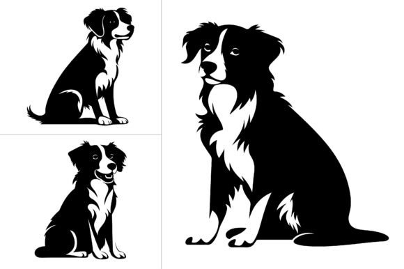 Dog Silhouette Graphics for Crafts Projects