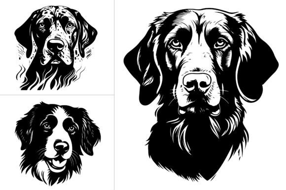 Dog Silhouette Vector Graphic for Crafts and Graphics