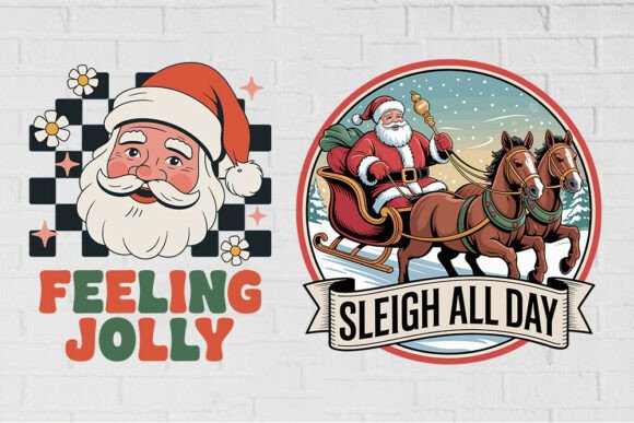 Feeling Jolly Sleigh All Day-Retro San Graphics