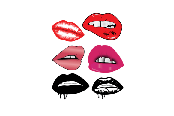 Lip Vector Design Bundle: Graphics and Crafts in Action