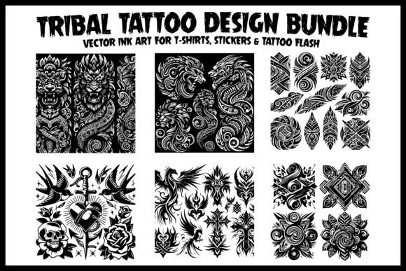 Ribal Tattoo Design Bundle – Vector Ink