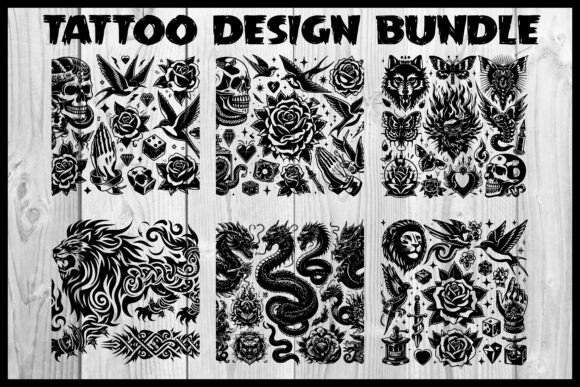 Tattoo Design Bundle – Graphics and Crafts
