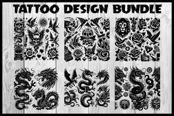 Tattoo Design Stickers Tattoo Bundle