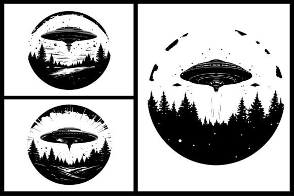 UFO Alien Graphics for Crafts